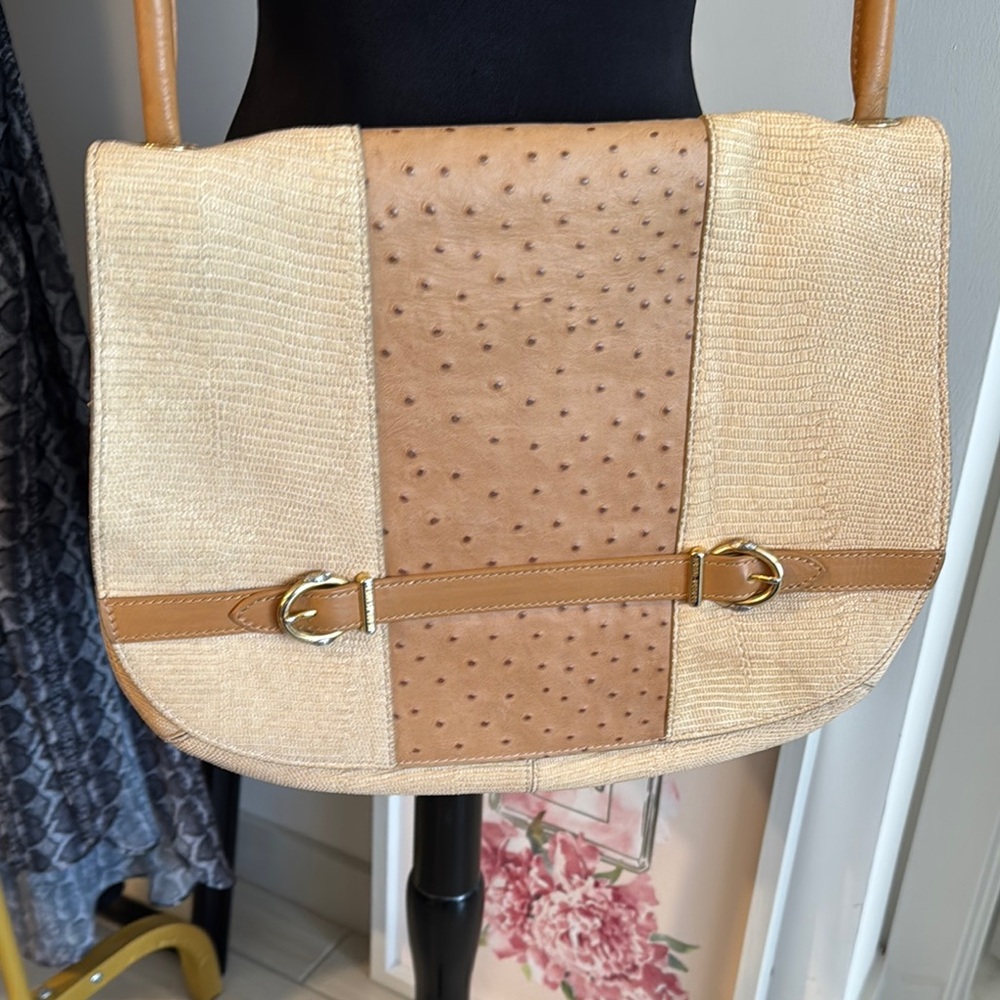 RARE Henri Bendel Elegant Tan Leather Women's Bag